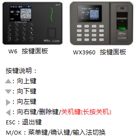 【企业微信】型号：W6/WX3960考勤机 操作说明