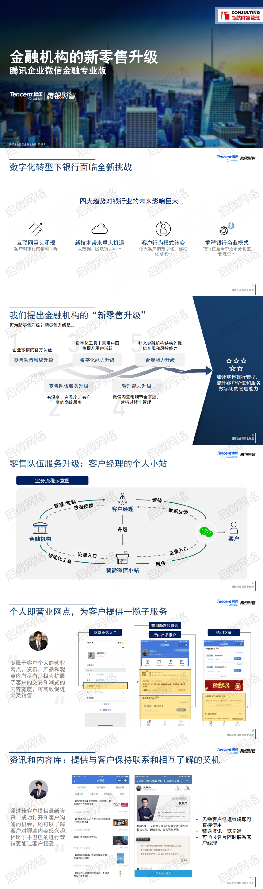 企业微信金融机构新零售解决方案！