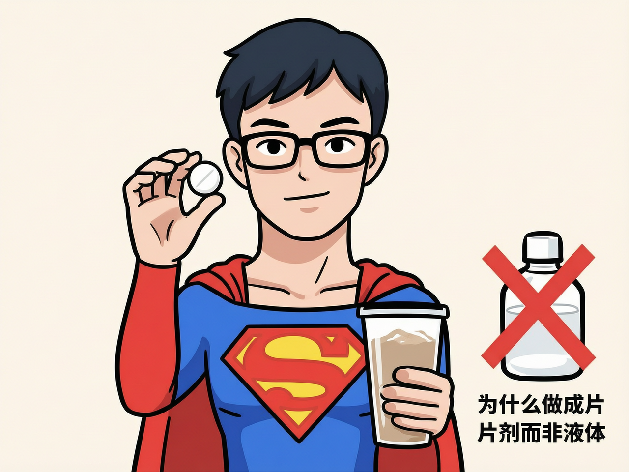 万寿酶为什么做成片剂，而不是液体或粉剂